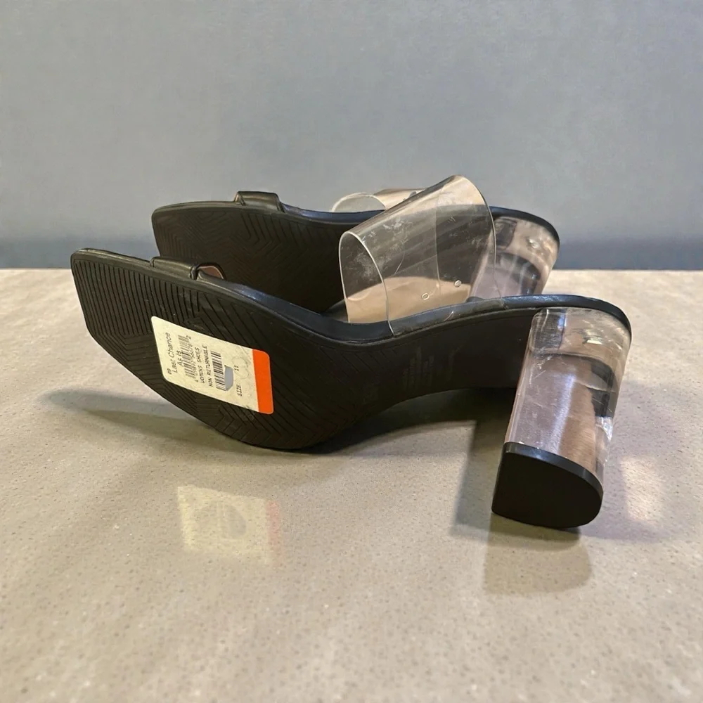 BP Clear Strap Block Heel Mule Sandals – Women’s Size 11 - Picture 7 of 10